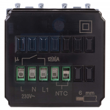 DKC Avanti Закаленная сталь Термостат для теплых полов 2 модуля