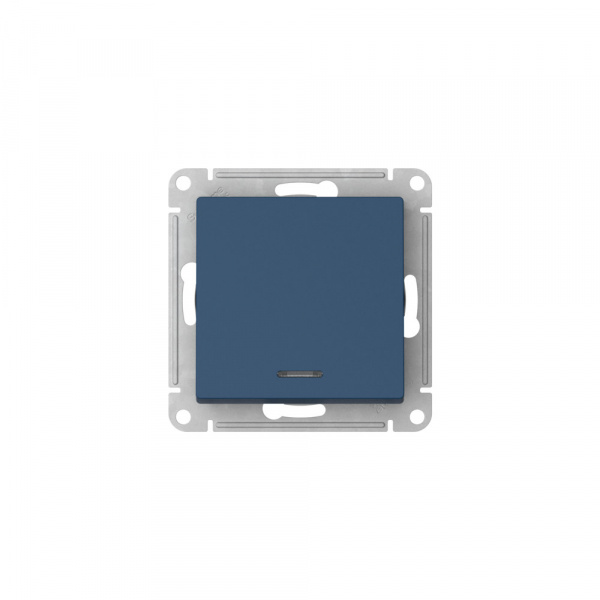 Systeme Electric AtlasDesign Аквамарин Выключатель 1-клавишный с подсвет., сх.1а, 10АХ, мех., быстрозажим. клем.,