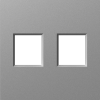 Donel Накладка 2-я для розеток RJ45, TV, SAT, сталь, серия A07, DE86937