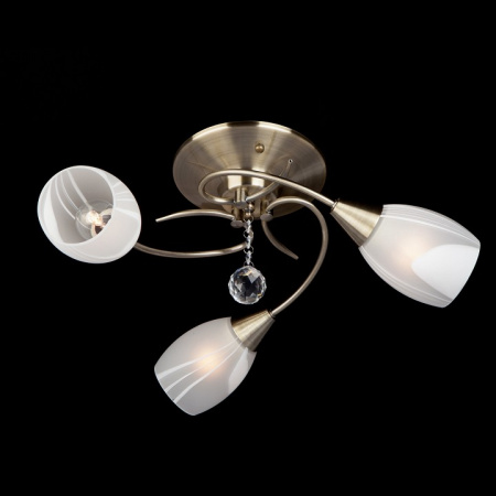 Люстра с плафонами 30100/3 античная бронза Eurosvet Virginia