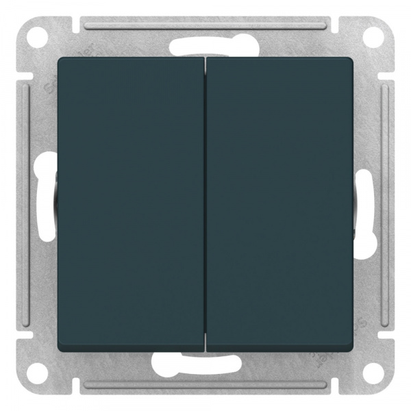 Systeme Electric AtlasDesign Изумруд Выключатель 2-клавишный с самовозвратом, сх.2, 10А, механизм