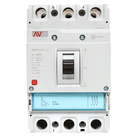 EKF Averes Автоматический выключатель AV POWER-2/3 200А 80kA TR