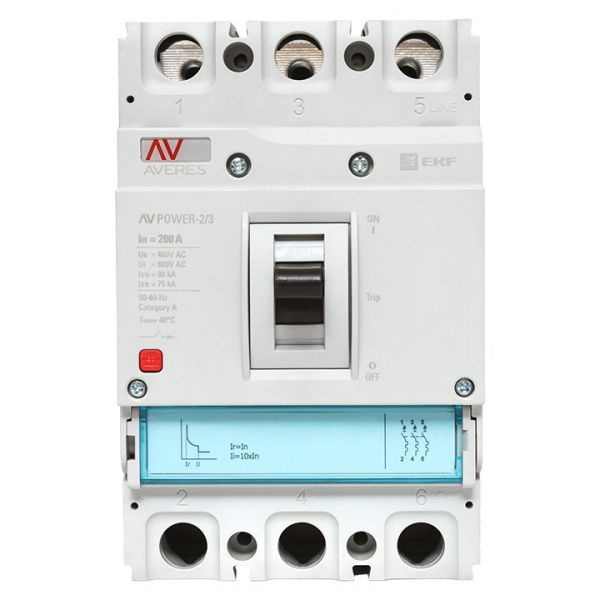 EKF Averes Автоматический выключатель AV POWER-2/3 200А 80kA TR