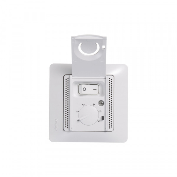 SE Glossa Бел Термостат электронный теплого пола с датчиком, 10A (в сборе с рамкой)