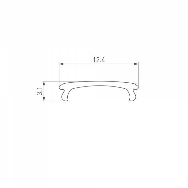 Экран ALM-W13-2020 OPAL-PM матовый (Arlight, Пластик)