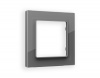 Рамка ALFA Platos (Антрацит серый Стекло органическое) 1-ая AF330651