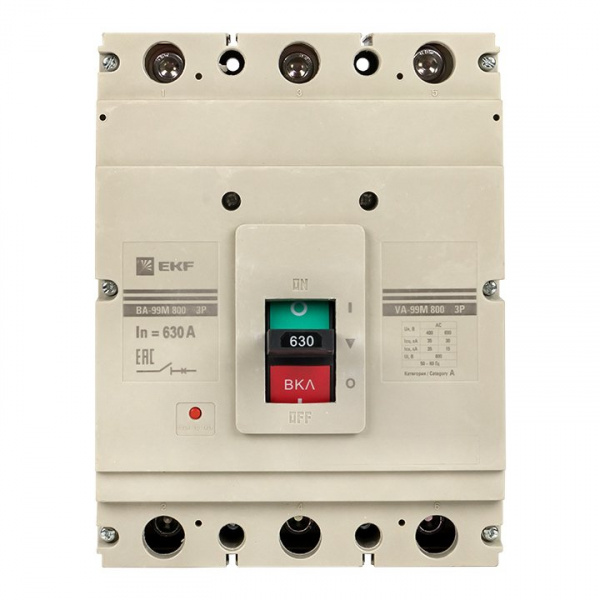 EKF PROxima Автоматический выключатель ВА-99М 800/630А 3P 35кА