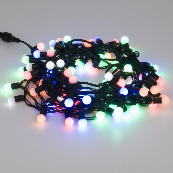 Гирлянда нить с мерцанием 10м IP65 400-103 мульти Eurosvet 400-103