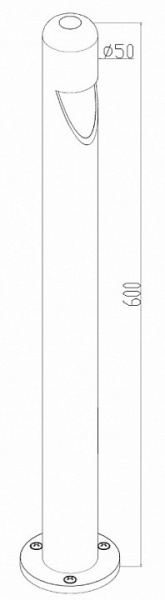 Фонарь уличный (столб) Outdoor O423FL-L5GF Maytoni Hagen