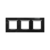 DKC Avanti Черный Стекло Рамка 6 модулей
