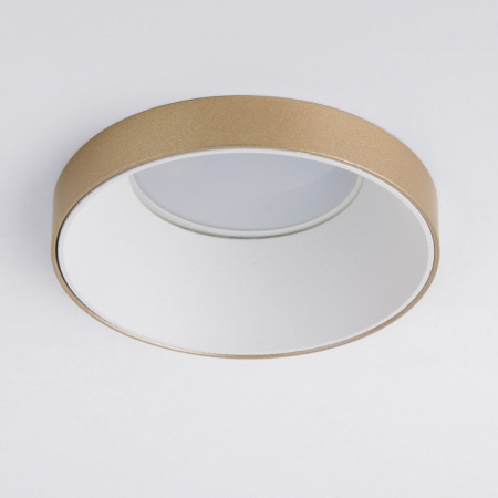 Встраиваемый точечный светильник 112 MR16 белый/золото Elektrostandard Discus a053338