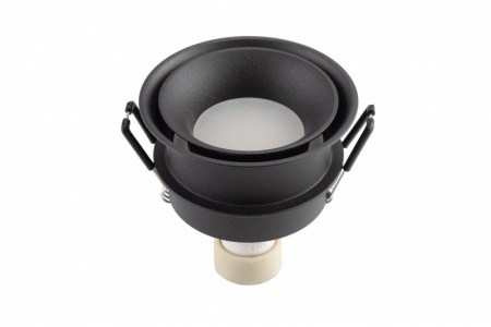 DK2403-BK Встраиваемый светильник влагозащ., IP 44, 10 Вт, GU10, черный, алюминий