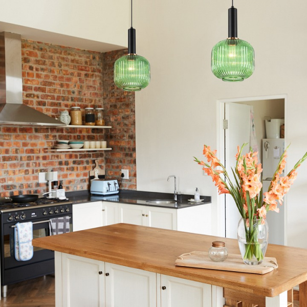 Подвесной светильник 50182/1 зеленый Eurosvet Bravo