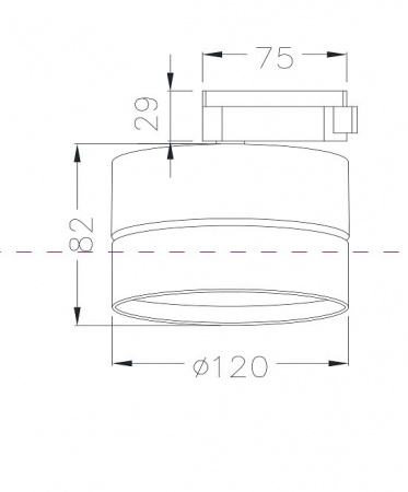 Трековый светильник TR007-1-18W3K-W Maytoni ONDA