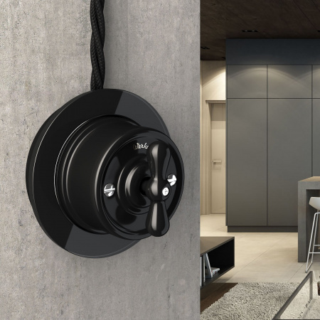 Рамка из стекла на 1 пост черный W0015108