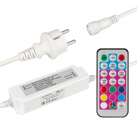 Arlight Контроллер ARD-CLASSIC-SYNC-RGB-4000LED White (230V, 370W, RF ПДУ) (Ardecoled, Закрытый)