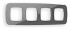 Рамка OMEGA Radian (Антрацит серый Стекло органическое) 4-ая OF320654