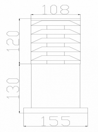Фонарь уличный (столб) O576FL-01B1 Maytoni Bronx
