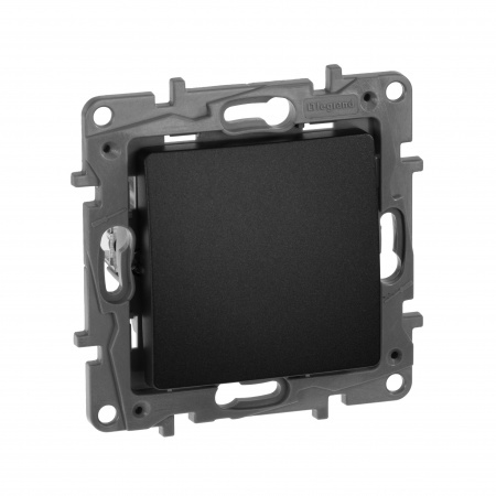 Legrand Etika Антрацит  Переключатель промежуточный 1-клавишный, винт. клеммы, 10AX, 250 В