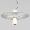 ПОДВЕСНОЙ СВЕТИЛЬНИК С АКРИЛОВЫМ И СТЕКЛЯННЫМИ ПЛАФОНАМИ 40029/1 LED/ белый Eurosvet Titania