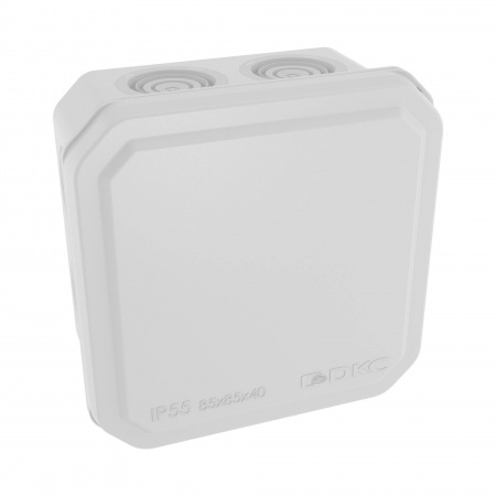 DKC Коробка ответвительная с 8+2 кабельными вводами д.20/20мм,IP55,85х85х40мм