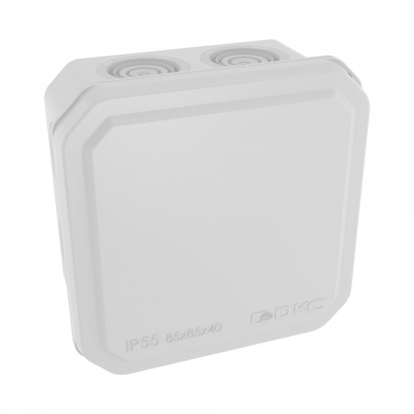 DKC Коробка ответвительная с 8+2 кабельными вводами д.20/20мм,IP55,85х85х40мм