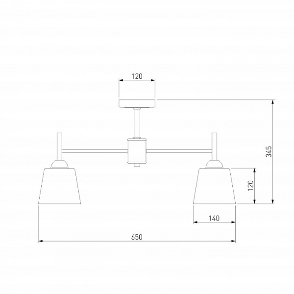 Потолочная люстра с плафонами 70085/5 белый Eurosvet Fresco