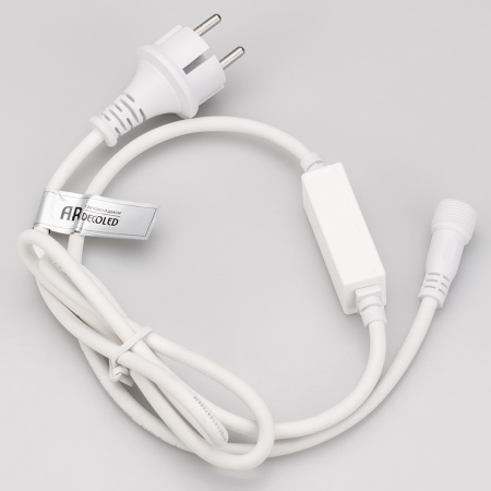 Arlight Шнур питания ARD-CLASSIC-FLASH-1.5M White (230V, 1.6A) (Ardecoled, Закрытый)