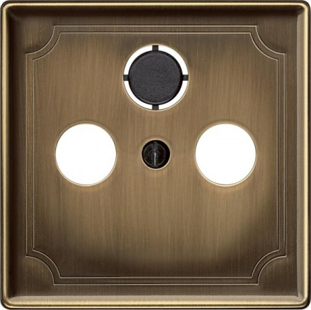 SE Merten SD Античная латунь Накладка розетки TV-FM,TV-FM-SAT