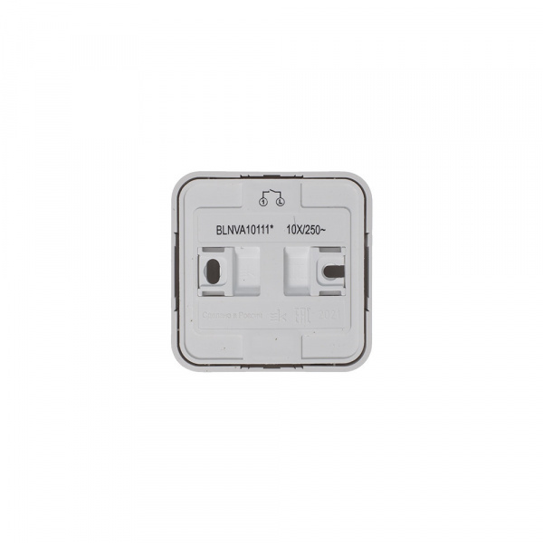 SE Blanca наруж Бел Выключатель 1-клавишный 10А, 250B, изолир. пластина