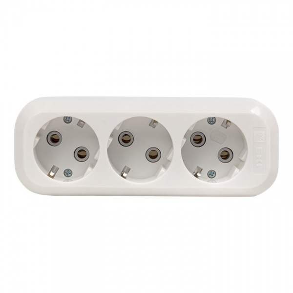 EKF PROxima Колодка 3 гн. 16А 3,5кВт с/з Эксперт