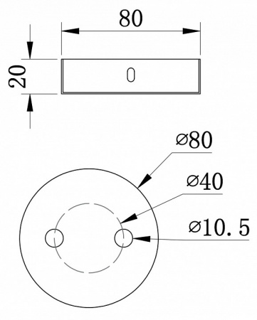 Универсальное крепление SPR-BASE-R-02-B Maytoni Universal base