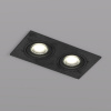 DK3022-BK Встраиваемый светильник, IP 20, 10 Вт, GU5.3, LED, черный, пластик