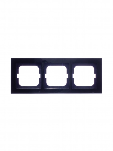 ABB BJE Axcent Черный Рамка 3-ая