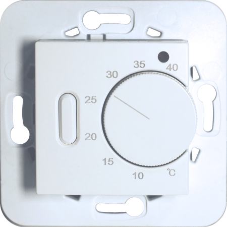 Donel Термостат с выносным датчиком пола 16 A, 45*45 мм., белый матовый, серия DTEF