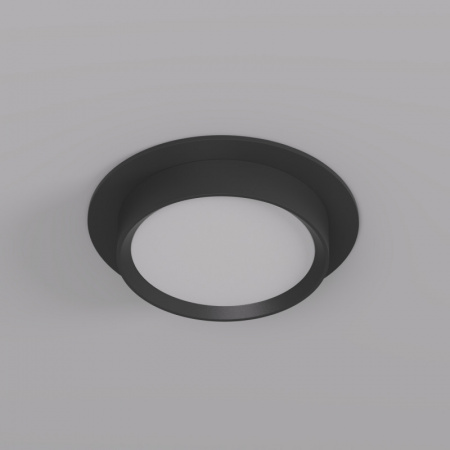 DK2090-BK Встраиваемый светильник FLAT, IP 20, до 15 Вт, GX53, LED, черный, алюминий