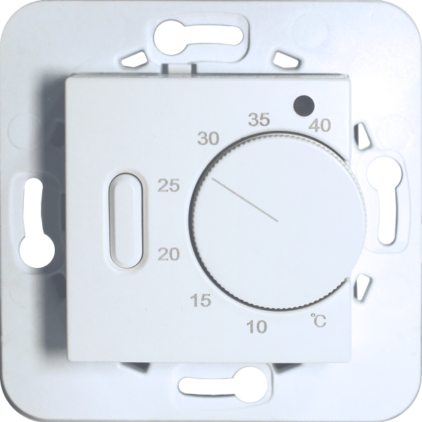 Donel Термостат с выносным датчиком пола 16 A, 45*45 мм., белый матовый, серия DTEF