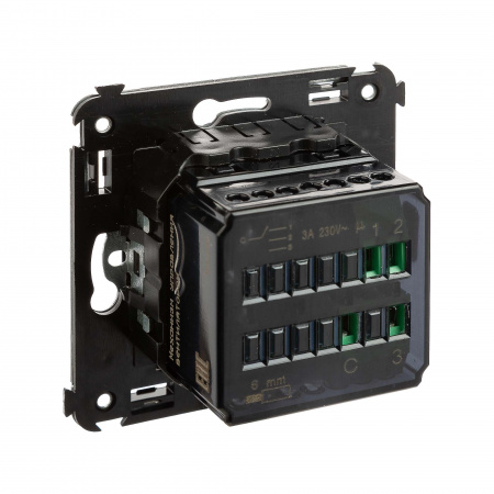 DKC Avanti Черный квадрат Механизм управления вентиляторами