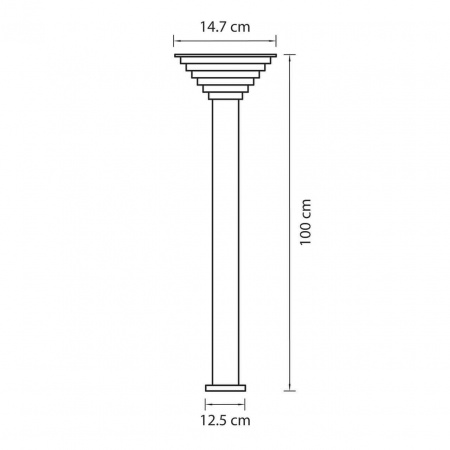 Уличный светодиодный светильник Lightstar Piatto 379747