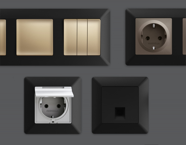 Рамка ALFA Line (Черный матовый) 2-ая AF110702