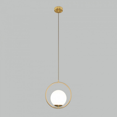 Подвесной светильник с плафоном 50089/1 золото Eurosvet Ringo
