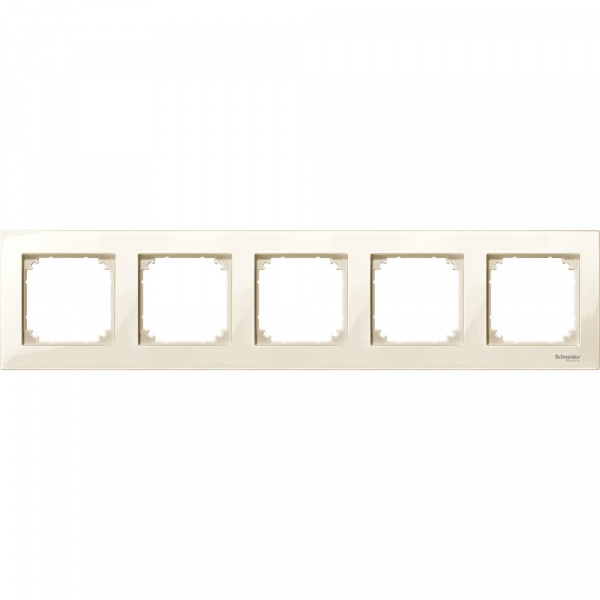 SE Merten SM M-Plan Беж глянец Рамка 5-ая