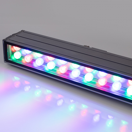 Arlight Светодиодный прожектор AR-LINE-1000XL-54W-24V RGB (Grey, 30 deg, DMX512) (Закрытый)