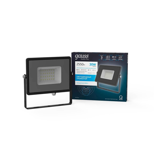 Прожектор светодиодный Gauss Qplus 30W 6500К 690511330 Прожектор светодиодный Gauss Qplus 30W 6500К 690511330