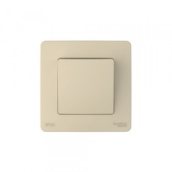 Systeme Electric Blanca внутр Беж Переключатель 1-клавишный IP44, 10A, 250В