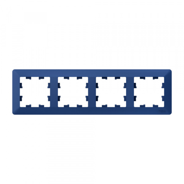 Systeme Electric AtlasDesign Air Аквамарин/дымчатый черный Рамка 4-ая