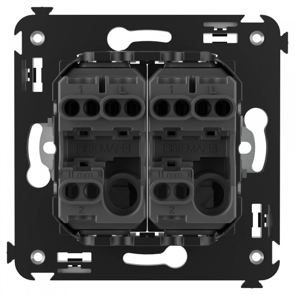 DKC Avanti Закаленная сталь Переключатель двухклавишный