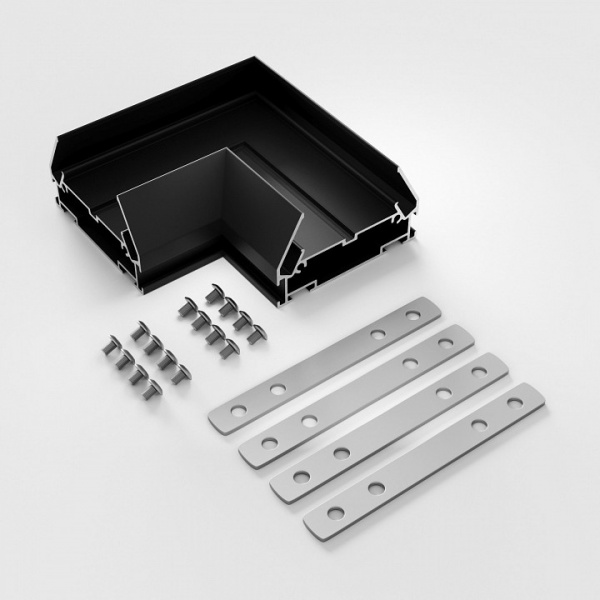 Basic System Коннектор угловой для монтажа в натяжной потолок однофазного шинопровода черный 85235/00 Elektrostandard  a070480 Basic System Коннектор угловой для монтажа в натяжной потолок однофазного шинопровода черный 85235/00 Elektrostandard  a070480