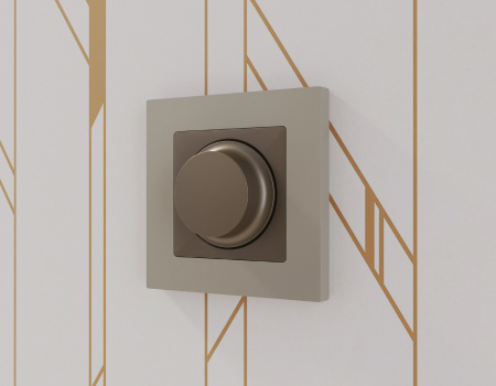 Лицевая панель ALFA (Темная бронза матовый) для диммера QUANT AP6355