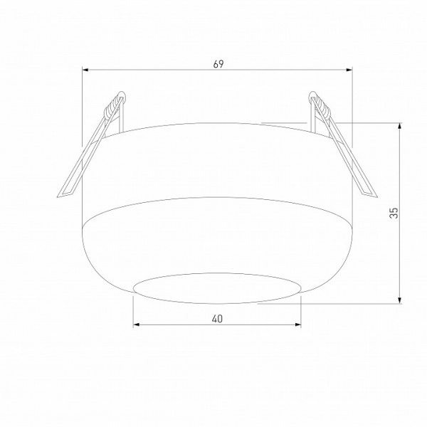 Светильник встраиваемый светодиодный Onde 7W 4000K белый 25088/LED Elektrostandard Onde a064201